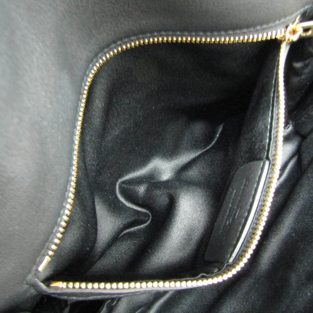Salvatore Ferragamo Stitch AU-21 G383 Women's Leather Shoulder Bag Black - Picture 8 of 10